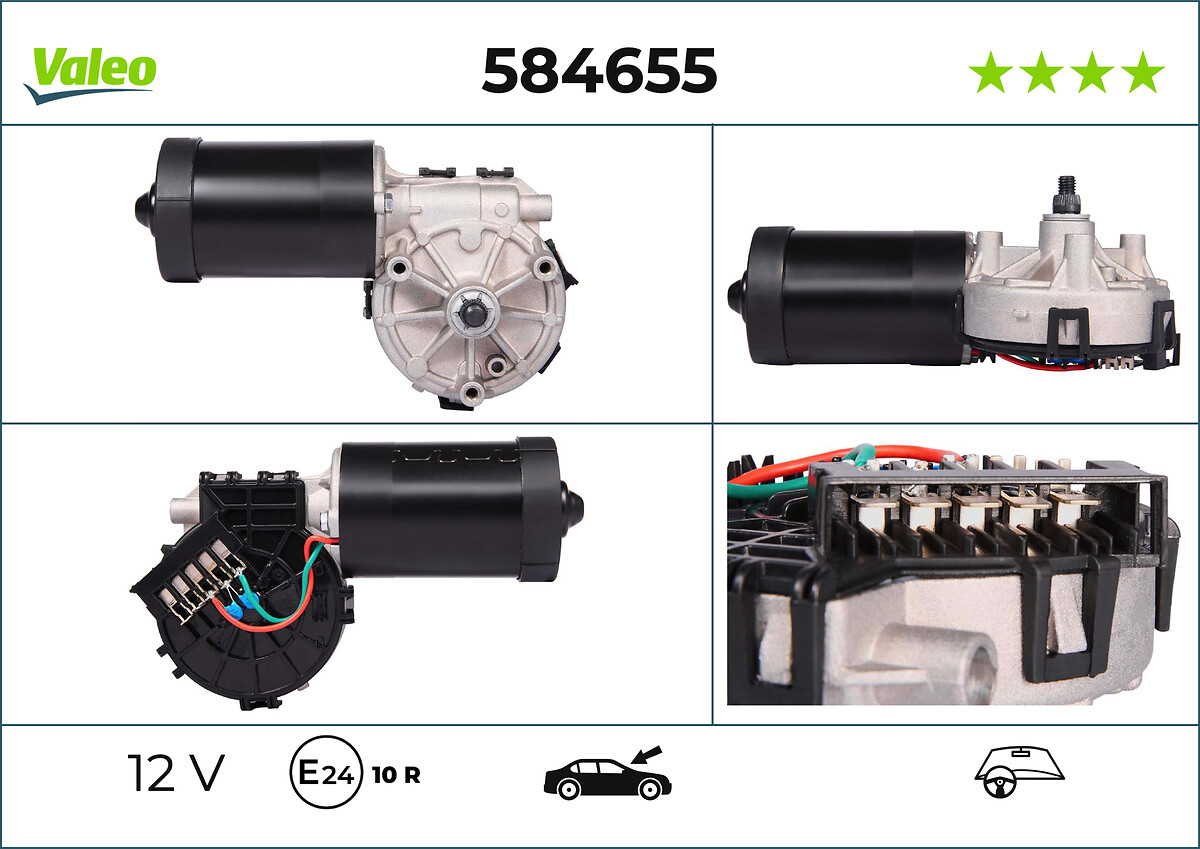 Moteur d'essuie-glace VALEO 584655
